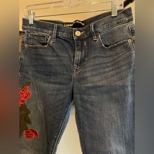 Embroidered Express jeans